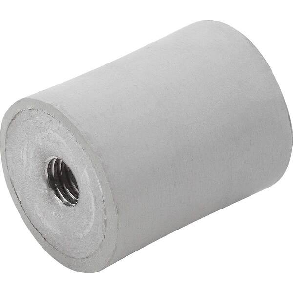 Rubber Buffer Type C Thread M10, D=50, H=50, Stainless 1.4401, Comp:Elast. Natural Rubber Shore 55A,